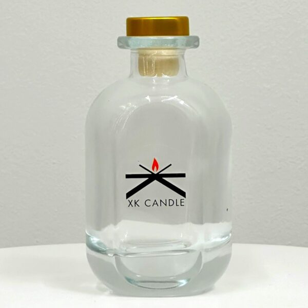 Diffuser Oval Transparent Gold 100ml