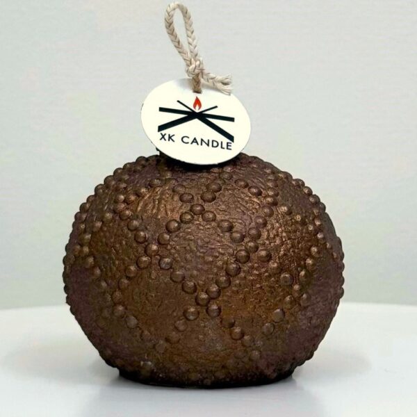 Christmas Decorative Ball Dots Brown Metallic 210gr