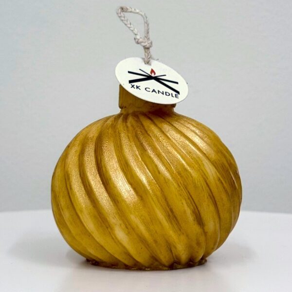 Christmas Decorative Ball Swirl Gold 210gr