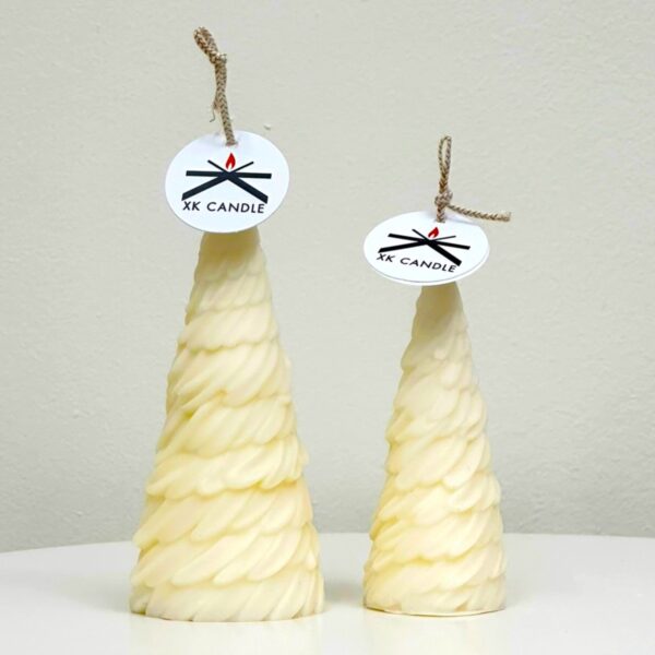 Christmas Decorative Curved Trees White Set of 2