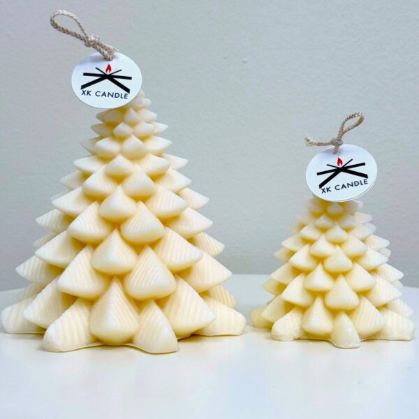 Christmas Decorative Trees White Set of 2