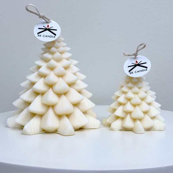 Christmas Decorative Trees White Set of 2