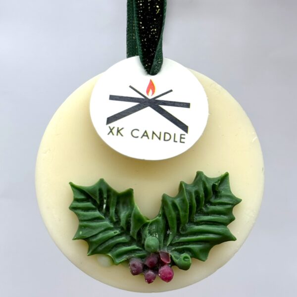 Christmas Ornament Flat Ball White 15gr