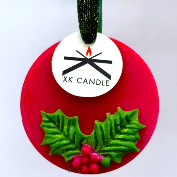 Christmas Ornament Flat Ball Red 15gr