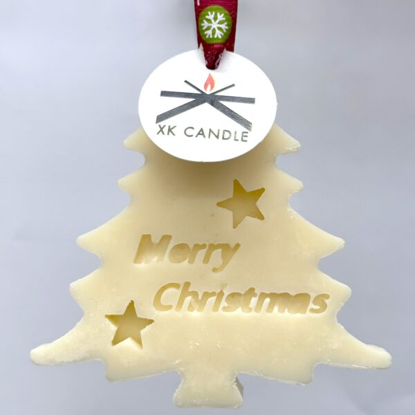 Christmas Ornament Flat Tree White 20gr