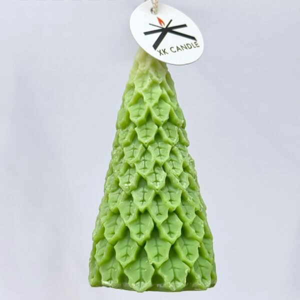 Christmas Ornament Leafy Tree Snowy Green 60gr