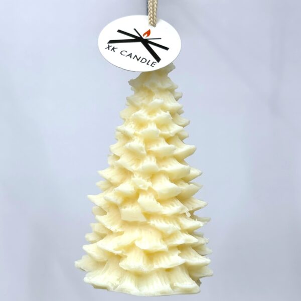 Christmas Ornament Opened Tree White 60gr