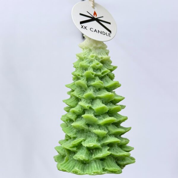 Christmas Ornament Opened Tree Snowy Green 60gr