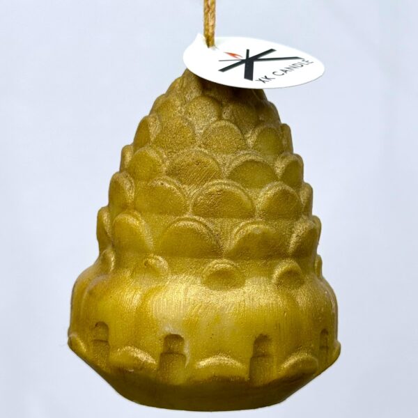 Christmas Ornament Pine Closed Gold 110gr