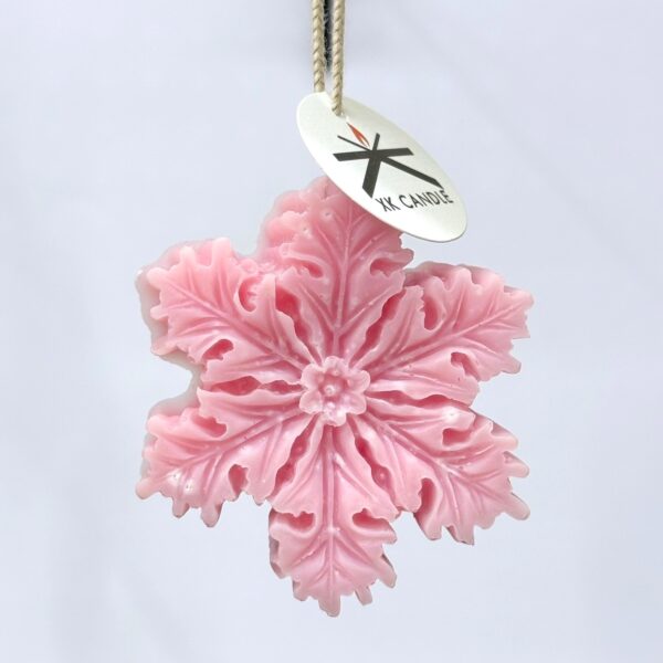 Christmas Ornament Snowflake Soft Pink 40gr