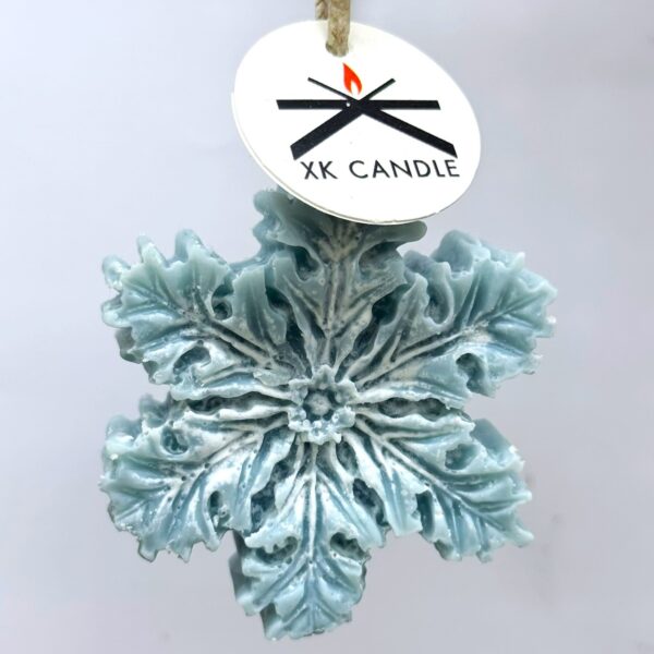 Christmas Ornament Snowflake Blue 40gr